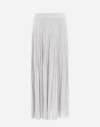 Herno Viscose Lurex Plissé スカート In Grey