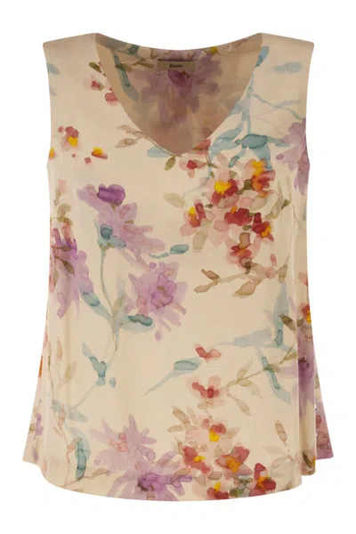 Herno Viscose Shirt In Multi