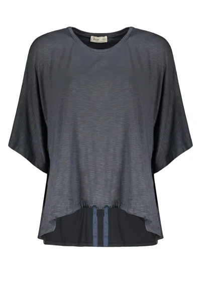 Herno Viscose T-shirt In 灰色