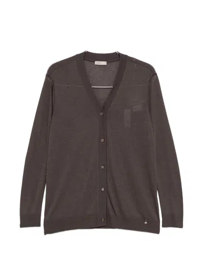 HERNO V-NECK BUTTON-UP CARDIGAN