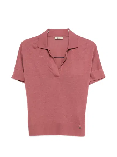 Herno V-neck Short-sleeve T-shirt In Multi