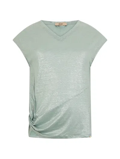Herno V-neck T-shirt In Green
