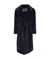 Herno Waist-strap Coat In Black