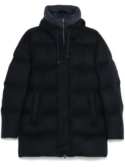 Herno Water-repellent Bomber Jacket In Blue