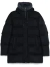 Herno Silk And Cashmere Padded Down Jacket In Blue