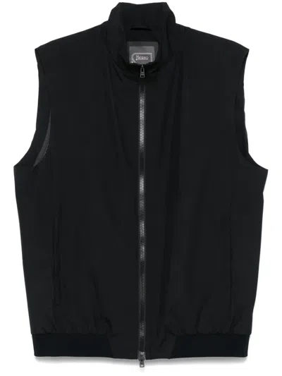 Herno Water-repellent Gilet In Black