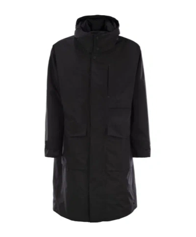 Herno Water-resistant Coat In Black