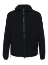 Herno Debossed-logo Water-repellent Jacket In Azul