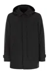 Herno Men Waterproof 2-layer Laminar Fabric In Black
