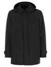 Herno Men Waterproof 2-layer Laminar Fabric In Black