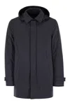 Herno Men Waterproof 2-layer Laminar Fabric In Blue