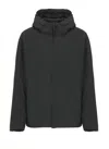 Herno Lightweight Hooded Down Jacket Pockets In Black