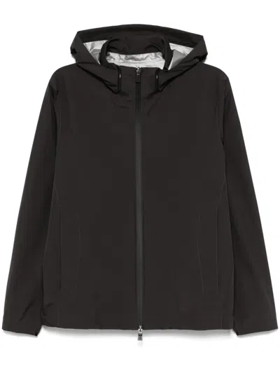 Herno Wasserdichte Kapuzenjacke In Braun