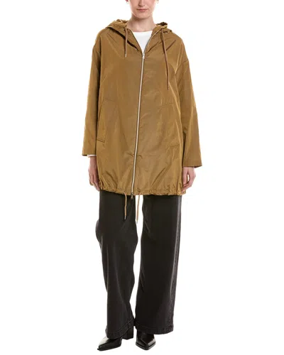 Herno Waterproof Hooded Jacket In Brown