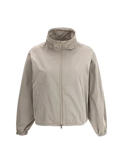Herno Functional Waterproof Jacket With Adjustable Collar In Multicolor