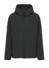 Herno Waterproof Matte Black Down Jacket In Black