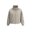 Herno Tortora Short Jacket In Gray