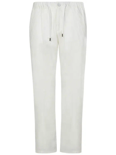 HERNO WATERPROOFED STRETCH COTTON TROUSERS