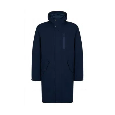 Herno Water-repellent Polyester Coat In Blue