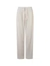 Herno Wavy Effect Jersey Trousers In White