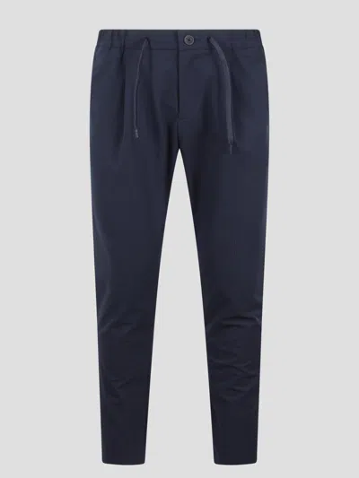 Herno Wavy Touch Laminar Trousers In Blue