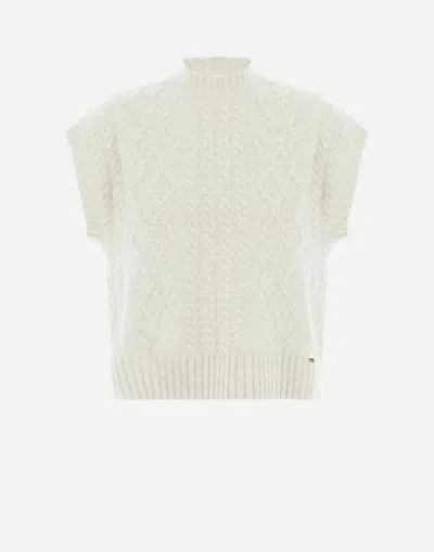 Herno West In Twist Wool In White