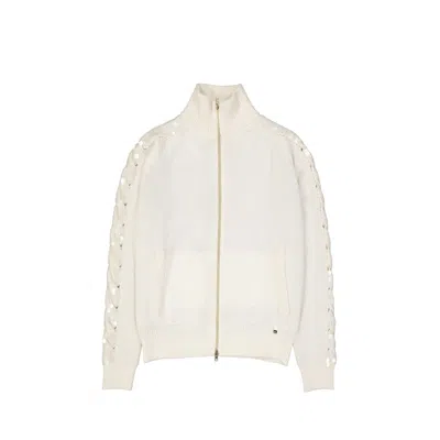 Herno White Cashmere Women's Cardigan