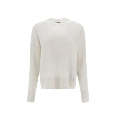 Herno White Cashmere Women's Sweater