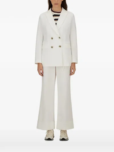 Herno White Cotton Blazer