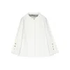 Herno Fully Lined Cotton Jacket With Decorative Button Details In White