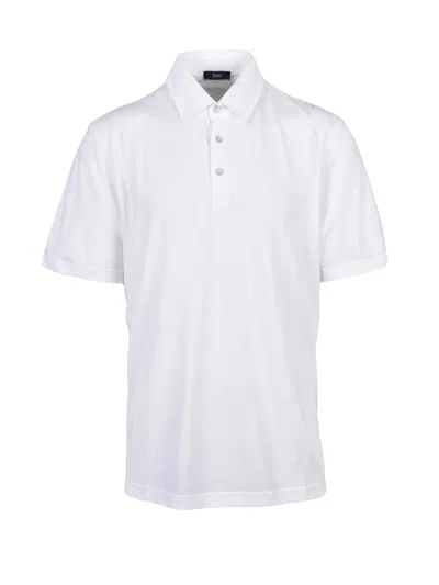 Herno White Cotton Polo