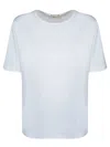 Herno T-shirt With Side Slits Button Details In White