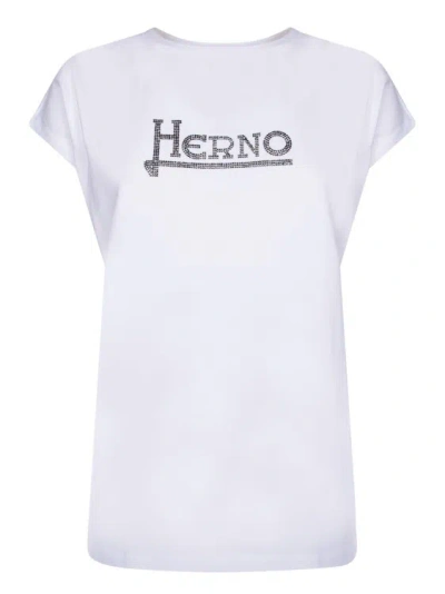 Herno White Cotton T-shirt