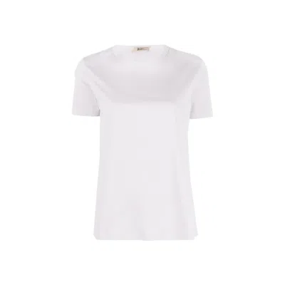 HERNO WHITE COTTON T-SHIRT