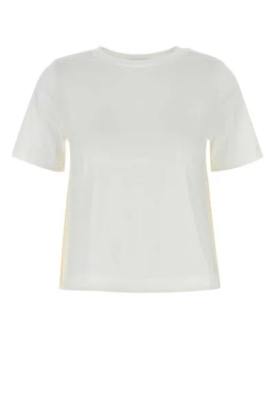 HERNO WHITE CREWNECK LOGO T-SHIRT