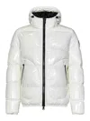 Herno White Glossy Nylon Down Jacket In White