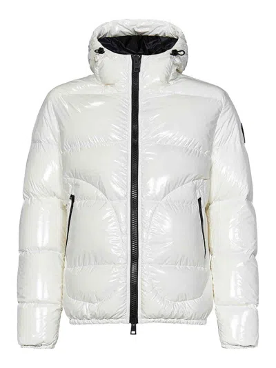 Herno White Glossy Nylon Down Jacket
