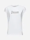 Herno White Interlock Jersey Logo T-shirt