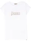 Herno White Interlock Jersey Logo T-shirt In White
