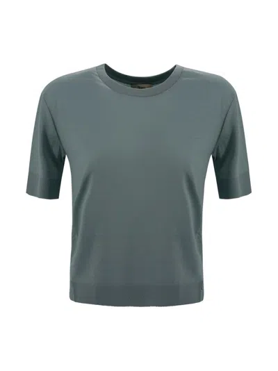 Herno White Lyocell Blend T-shirt