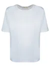 Herno T-shirt With Side Slits Button Details In White