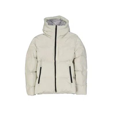 HERNO WHITE POLYAMIDE FULL-LENGTH JACKET