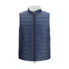 Herno White Polyamide Sleveless Jacket In Blue