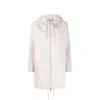 Herno White Polyester Coat In White
