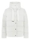 Herno Quilted Cape Jacket High Collar In Multi