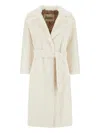Herno White Shawl Lapel Coat