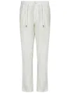 Herno Resort Trousers In Light Nylon Stretch In White