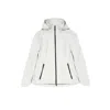 Herno White Water-repellent Rain Jacket With Non-detachable Hood