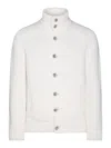 Herno White Wool Knitwear In Blanco