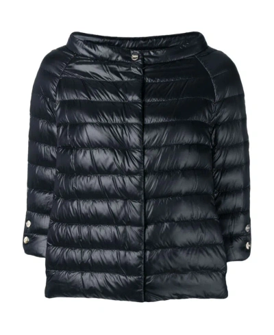 HERNO HERNO CROPPED SLEEVE DOWN JACKET